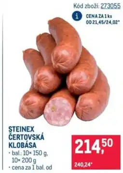 Makro Steinex čertovská klobása nabídka