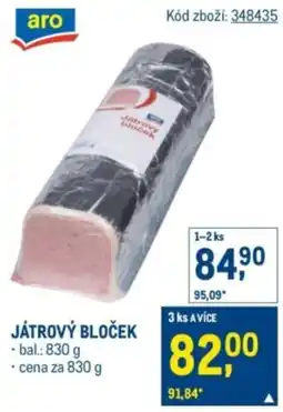 Makro Játrový bloček nabídka