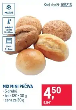 Makro Mix mini pečiva nabídka
