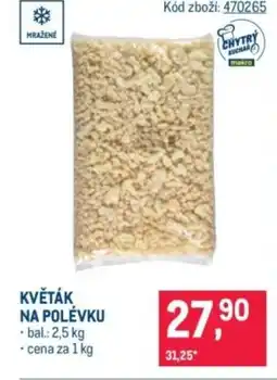 Makro Květák na polévku nabídka