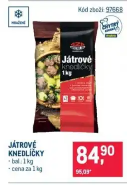 Makro Játrové knedlíčky nabídka