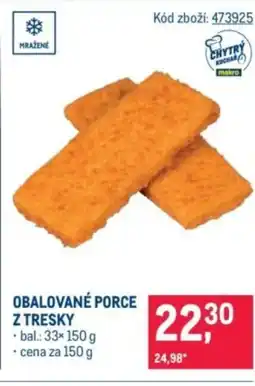 Makro Obalované porce z tresky nabídka