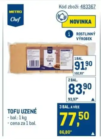 Makro Tofu uzené nabídka