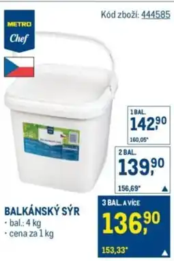 Makro Balkánský sýr nabídka