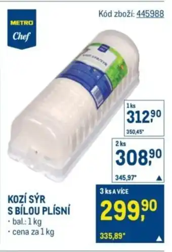 Makro Kozí sýr s bílou plísní nabídka