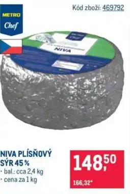 Makro Niva plísňový sýr 45% nabídka