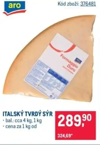 Makro Italský tvrdý sýr nabídka