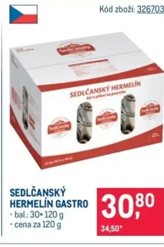 Makro Sedlčanský hermelín gastro nabídka