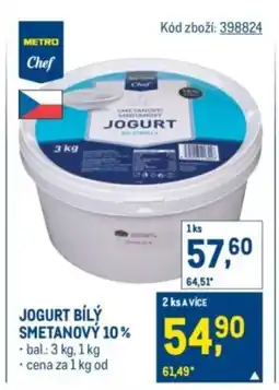 Makro Jogurt bílý smetanový 10% nabídka