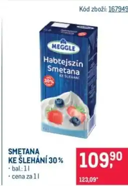 Makro Smetana ke šlehání 30% nabídka