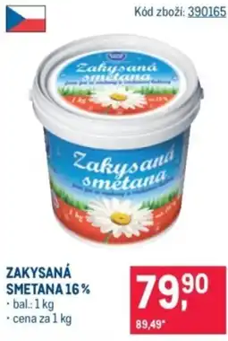 Makro Zakysaná smetana 16% nabídka