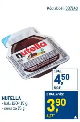 Makro Nutella nabídka