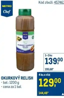 Makro Okurkový relish nabídka