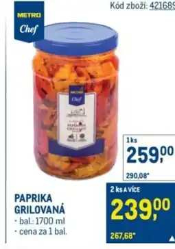 Makro Paprika grilovaná nabídka