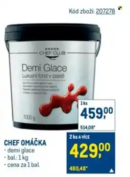Makro Chef omáčka nabídka