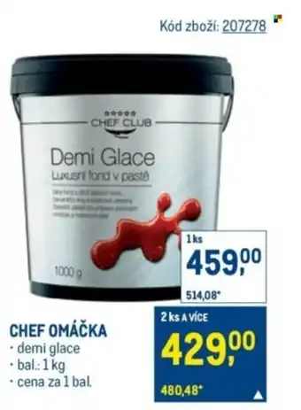 Makro Chef omáčka nabídka