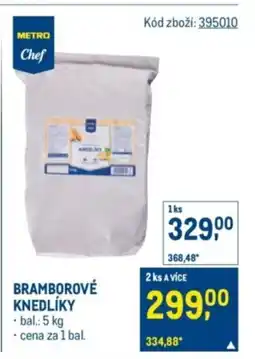Makro Bramborové knedlíky nabídka