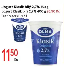Žabka OLMA Jogurt Klasik bílý 2,7% nabídka