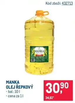 Makro Manka olej repkovy nabídka