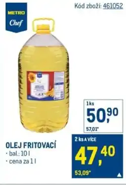 Makro Olej fritovací nabídka