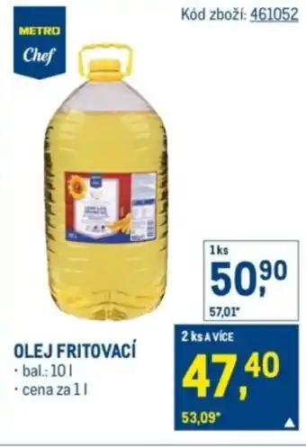 Makro Olej fritovací nabídka