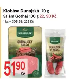 Žabka Klobása Dunajská nabídka