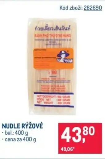 Makro Nudle rýžové nabídka