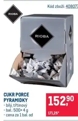Makro Cukr porce pyramidky nabídka