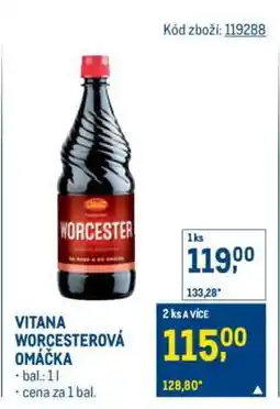 Makro Vitana Worcesterová omáčka nabídka