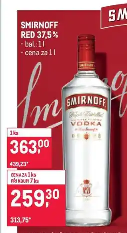 Makro Smirnoff Red 37,5 % nabídka