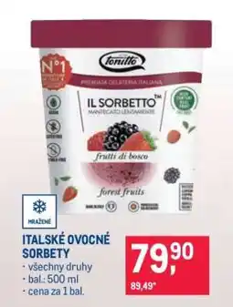 Makro Italské ovocné sorbety nabídka