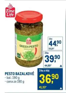 Makro PESTO BAZALKOVÉ nabídka