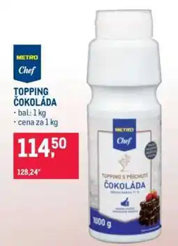 Makro TOPPING ČOKOLÁDA nabídka