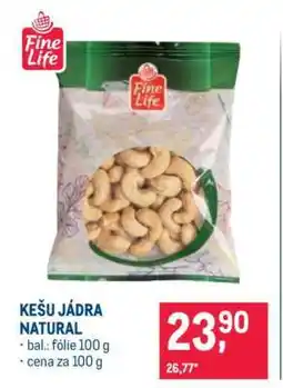 Makro Kešu jádra natural nabídka