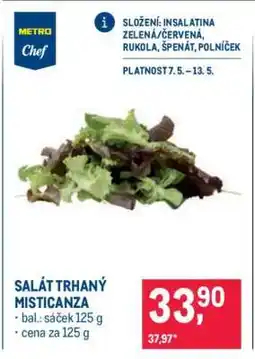 Makro SALÁT TRHANÝ MISTICANZA nabídka