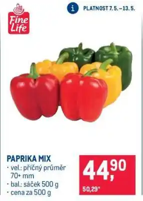 Makro Paprika mix nabídka