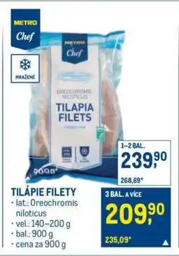 Makro Tilápie filety nabídka
