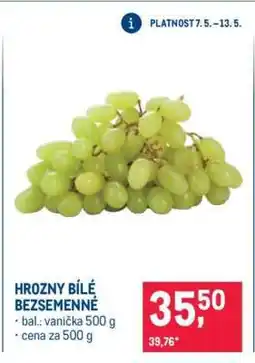 Makro Hrozny bílé bezsemenné nabídka