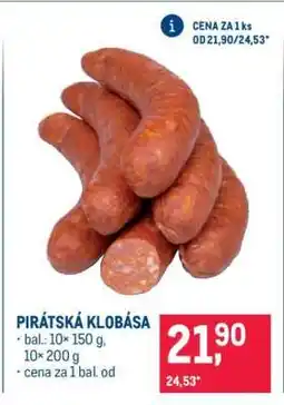 Makro Pirátská klobása nabídka