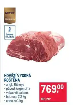 Makro Hovězí vysoká roštěná nabídka