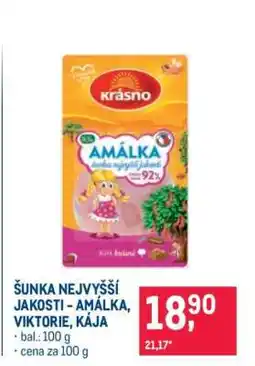 Makro ŠUNKA NEJVYŠŠÍ JAKOSTI – AMÁLKA, VIKTORIE, KÁJA nabídka