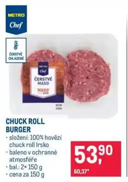 Makro CHUCK ROLL BURGER nabídka