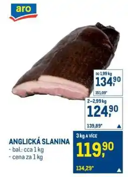 Makro Anglická slanina nabídka