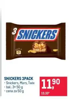 Makro SNICKERS 3PACK nabídka