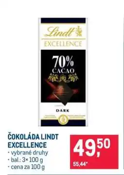 Makro Čokoláda Lindt Excellence nabídka