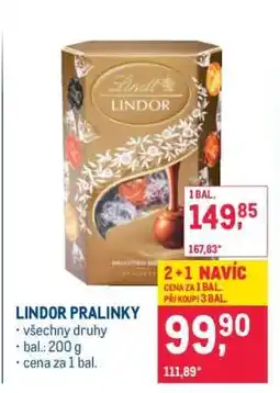 Makro Lindor pralinky nabídka