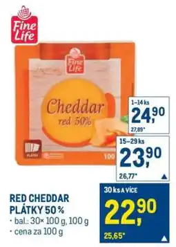 Makro RED CHEDDAR PLÁTKY 50 % nabídka