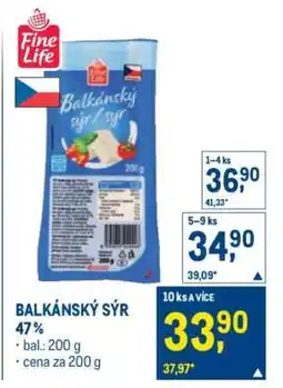 Makro BALKÁNSKÝ SÝR 47 % nabídka