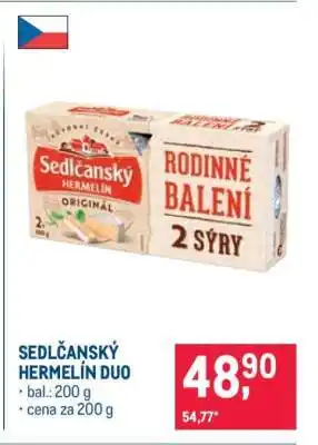 Makro Sedlčanský hermelín duo nabídka