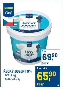 Makro Řecký jogurt 0% nabídka